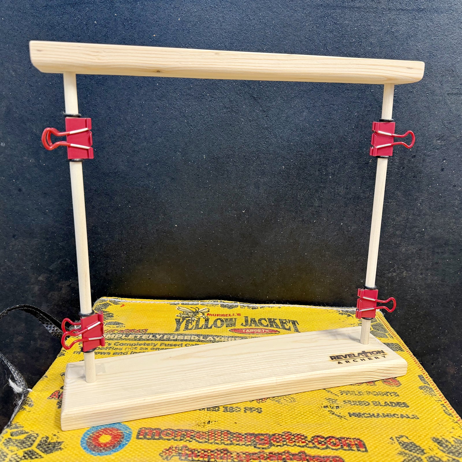 Revelation Archery paper tuner flat on target